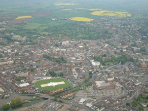 Aerial photo of Taunton